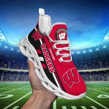 Wisconsin Badgers Max Soul Shoes Sneakers For Men And Women
