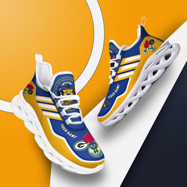Wisconsin Sport Team Max Soul Shoes Sneakers For Men And Women