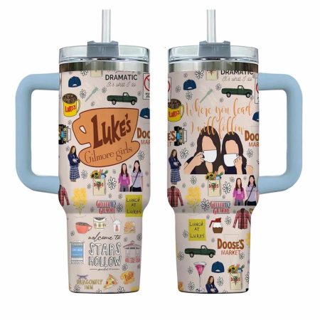 Gilmore Girls Tumbler 40oz, Stars Hollow Tumbler Cup, Lukes Coffee Coffee Tumbler, Lukes Dinner Stars Hollow Tumbler, Gift For Her L3N