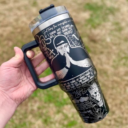 Country Music Jelly Roll Laser Engraved  Custom Stanley Quencher HG 30oz or 40oz Engraved  Stainless Steel Tumbler With Handle
