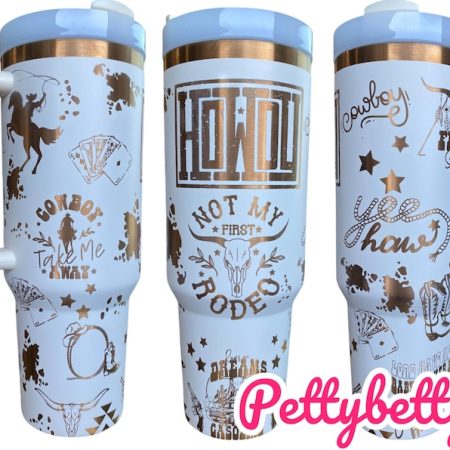 Howdy Music Custom Stanley Quencher 30oz or 40oz Engraved  Stainless Steel Tumbler With Handle NNA