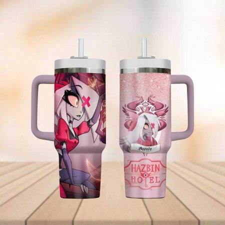 Hazbin Hotel Vaggie Tumbler 30oz or 40oz Stainless Steel Tumbler With Handle L3N