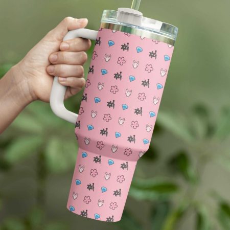 Sakura Inspired Tumbler Mug Water Bottle Tumbler 30oz or 40oz Stainless Steel Tumbler With Handle L3N