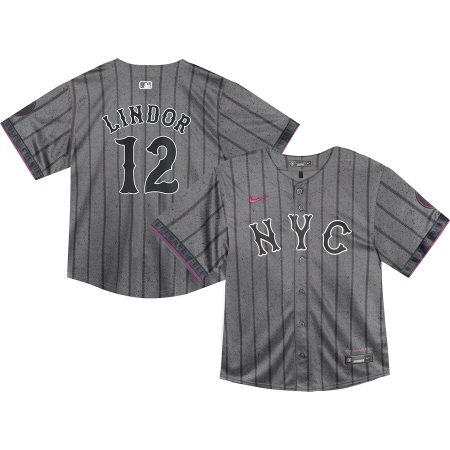 Francisco Lindor New York Mets Nike Infant 2024 City Connect Limited Player Jersey – Graphite –