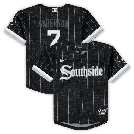 Tim Anderson Chicago White Sox Nike Infant City Connect Script Replica Jersey – Black –