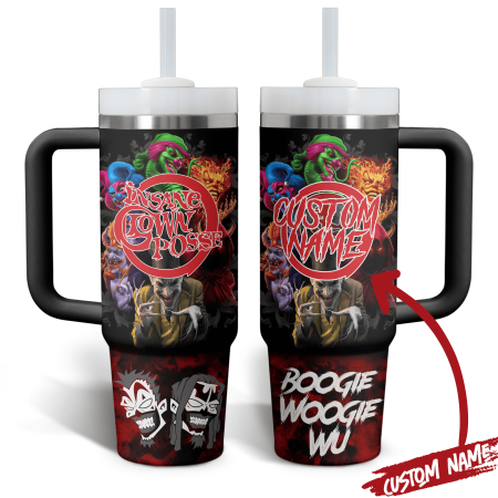 Insane Clown Posse Music Custom Stanley Quencher  30oz or 40oz Stainless Steel Tumbler With Handle HG Stainless Steel Tumbler With Handle