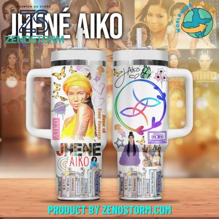 Jhene Aiko Music Custom  Quencher 30oz or 40oz Stainless Steel  Tumbler HG With Handle