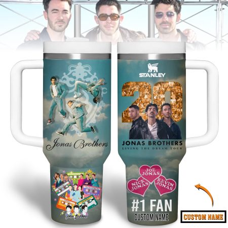 Jonas Brothers Music Custom Stanley Cup 40 oz 30 oz Tumbler With Handle
