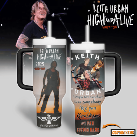 Keith Urban Music Custom Stanley Cup 40 oz 30 oz Tumbler With Handle