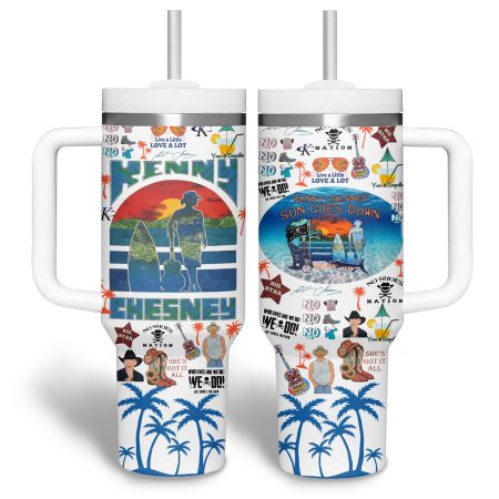 Kenny Chesney Music Custom Stanley Quencher 30oz or 40oz Stainless Steel Tumbler With Handle HG
