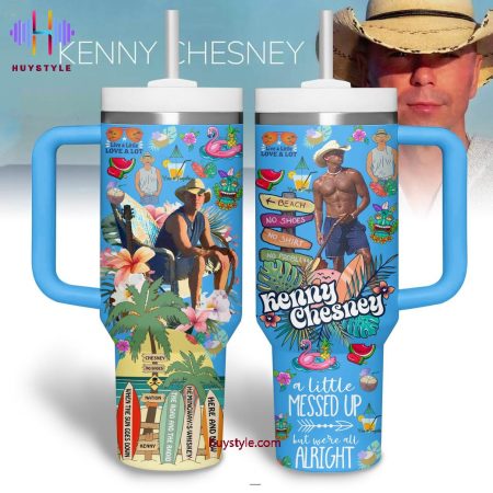 Kenny Chesney Music Custom  Quencher 40oz Stainless Steel Tumbler HG With Handle