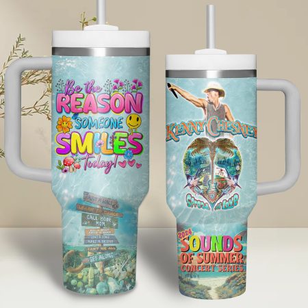 Kenny Chesney Music Custom Stanley Quencher  30oz or 40oz Stainless Steel Tumbler With Handle HG Stainless Steel Tumbler With Handle