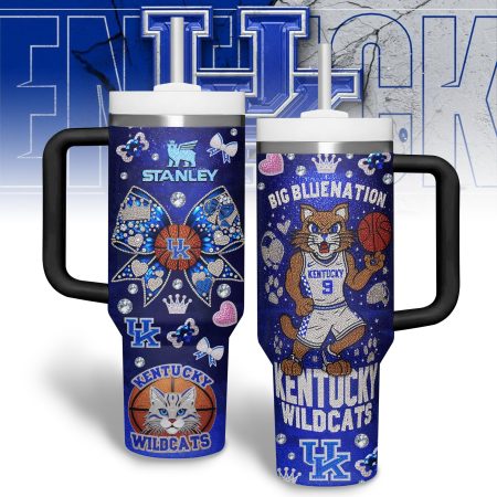 Kentucky Wildcats NCAA Custom Stanley Cup 40 oz 30 oz Tumbler With Handle