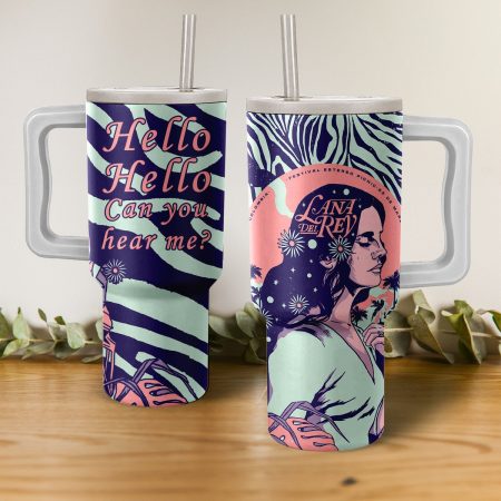 Lana Del Rey Music Custom Stanley Quencher 30oz or 40oz Stainless Steel Tumbler With Handle HG