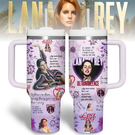 Lana Del Rey Music Custom Stanley Quencher 30oz or 40oz Stainless Steel Tumbler With Handle HG