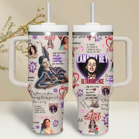 Lana Del Rey Music Custom Stanley Quencher 30oz or 40oz Stainless Steel Tumbler With Handle HG