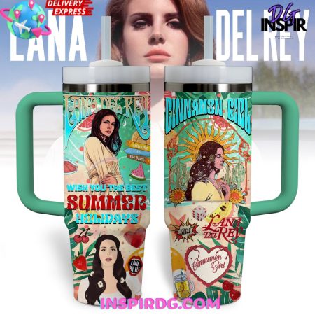 Lana Del Rey Music Custom Stanley Quencher 30oz or 40oz Stainless Steel Tumbler With Handle HG