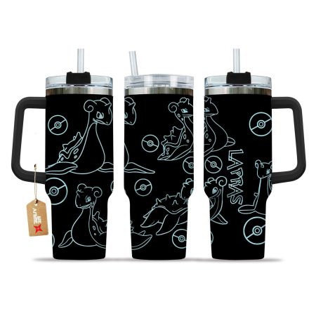Lapras Pokemon Anime  Custom Quencher 30oz or 40oz Stainless Steel Tumbler With Handle HG