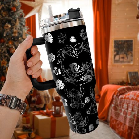 Lilo And Stitch Cartoon Custom Stanley Cup 40 oz 30 oz Tumbler With Handle