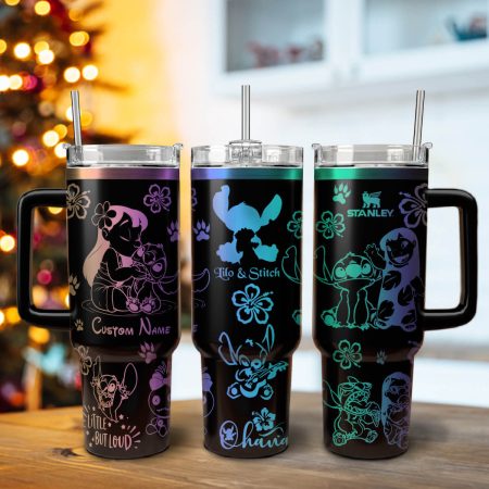 Lilo And Stitch Cartoon Custom Stanley Cup 40 oz 30 oz Tumbler With Handle
