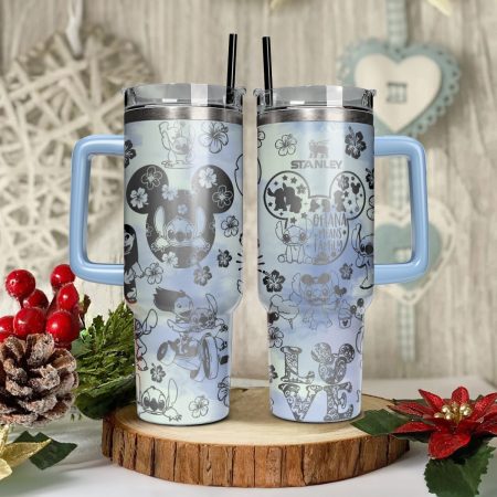 Lilo And Stitch Cartoon Custom Stanley Cup 40 oz 30 oz Tumbler With Handle