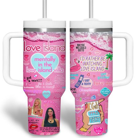 Love Island TV Series Custom Stanley Quencher  30oz or 40oz Stainless Steel Tumbler With Handle HG Stainless Steel Tumbler