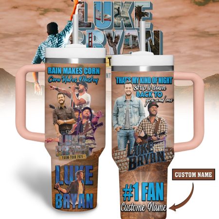 Luke Bryan Music Custom Stanley Cup 40 oz 30 oz Tumbler With Handle