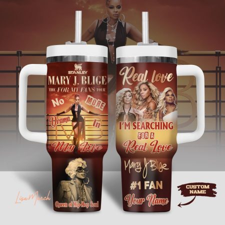 Mary J. Blige Music Custom Stanley Cup 40 oz 30 oz Tumbler With Handle