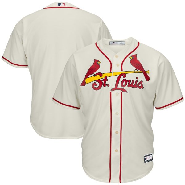St. Louis Cardinals Big & Tall Replica Team Jersey – Cream –