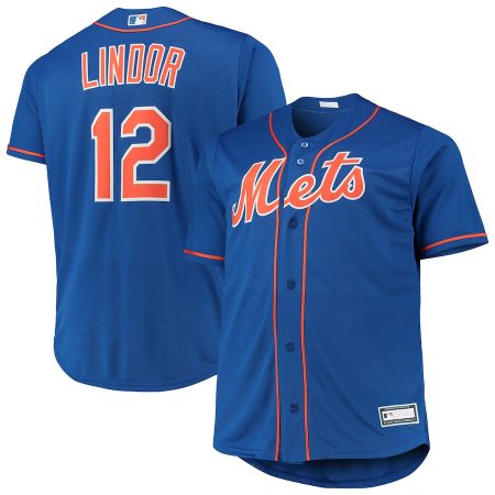 Francisco Lindor New York Mets Big & Tall Replica Player Jersey – Royal –