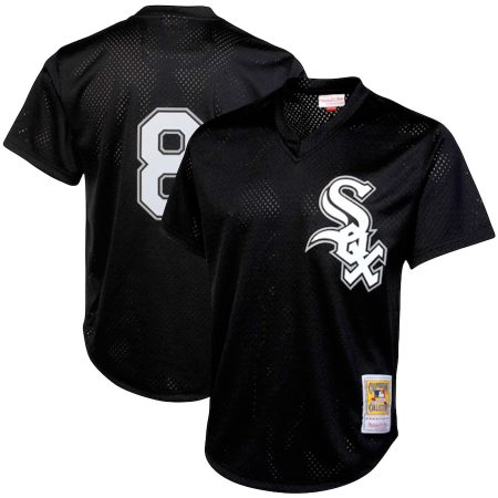 Bo Jackson Chicago White Sox Mitchell & Ness Cooperstown Collection Big & Tall Mesh Batting Practice Jersey – Black –