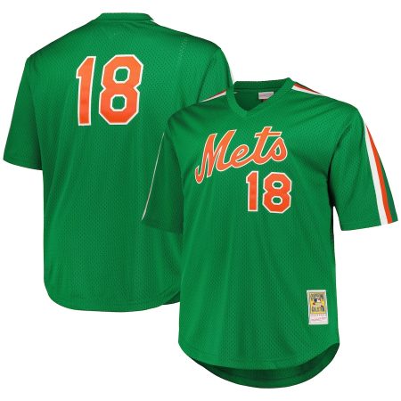 Darryl Strawberry New York Mets Mitchell & Ness 1988 Cooperstown Collection Mesh Pullover Jersey – Green –