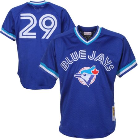 Joe Carter Toronto Blue Jays Mitchell & Ness 1993 Cooperstown Collection Mesh Batting Practice Jersey – Royal –