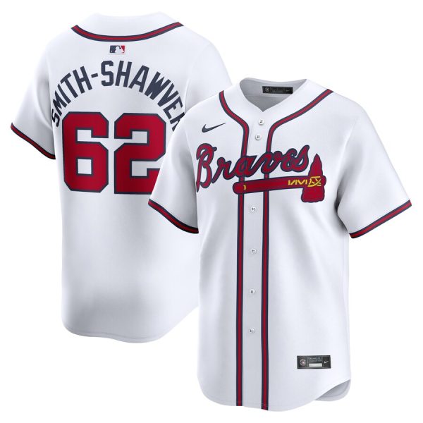 AJ Smith-Shawver Atlanta Braves Nike Home Limited Player Jersey – White –