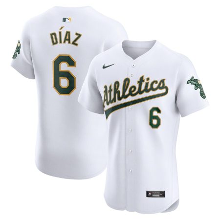 Aledmys Diaz Oakland Athletics Nike Home Elite Player Jersey – White –
