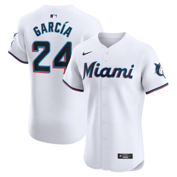 Avisail Garcia Miami Marlins Nike Home Elite Player Jersey – White –