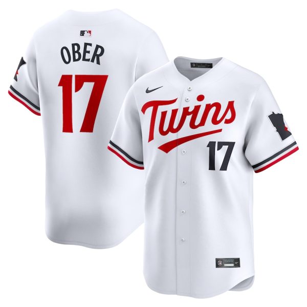 Bailey Ober Minnesota Twins Nike Home Limited Player Jersey – White –