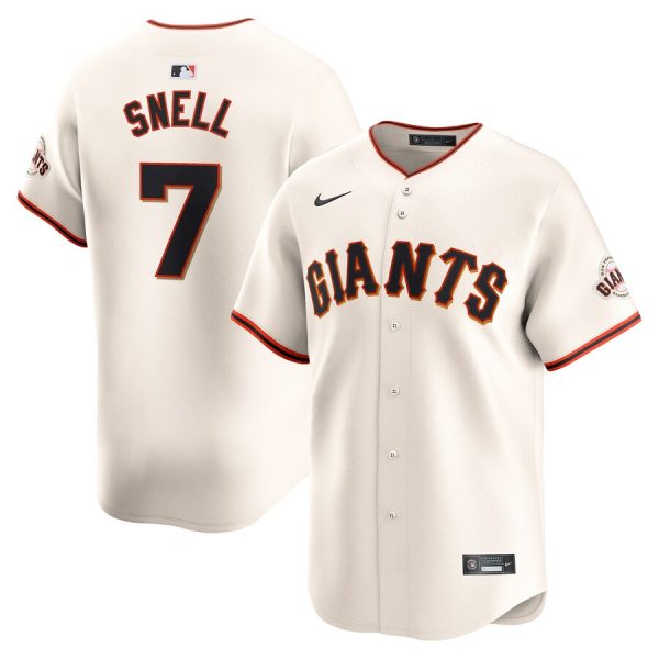 Blake Snell San Francisco Giants Nike Home Limited Jersey – Cream –