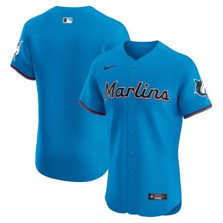 Miami Marlins Nike Alternate Vapor Premier Elite Patch Jersey – Blue –