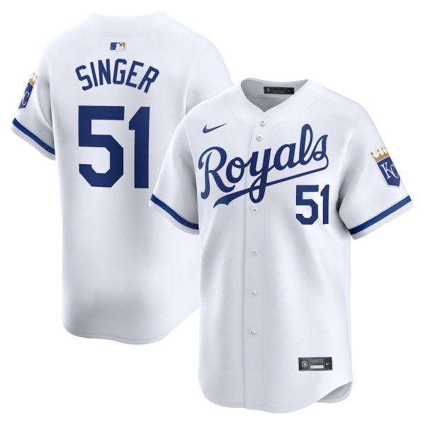 Brady Singer Kansas City Royals Nike Home Limited Player Jersey – White –
