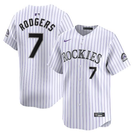 Brendan Rodgers Colorado Rockies Nike Home Limited Player Jersey – White –