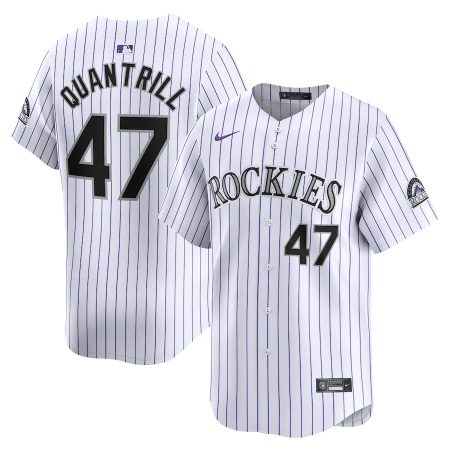 Cal Quantrill Colorado Rockies Nike Home Limited Player Jersey – White –