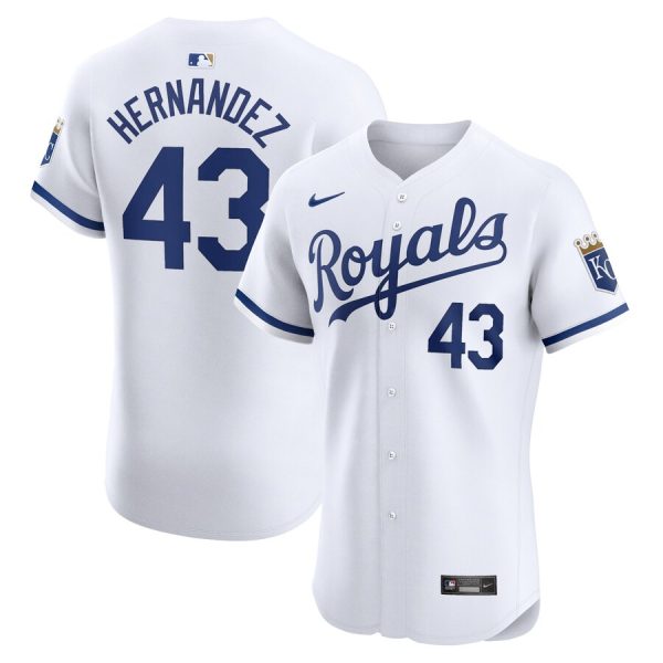 Carlos Hernández Kansas City Royals Nike Home Elite Player Jersey – White –