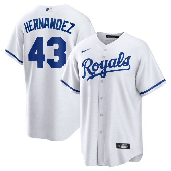 Carlos Hernández Kansas City Royals Nike Home  Replica Player Jersey – White –