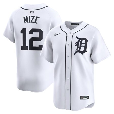 Casey Mize Detroit Tigers Nike Home Limited Player Jersey – White –