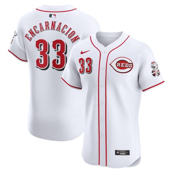 Christian Encarnacion-Strand Cincinnati Reds Nike Home Elite Player Jersey – White –
