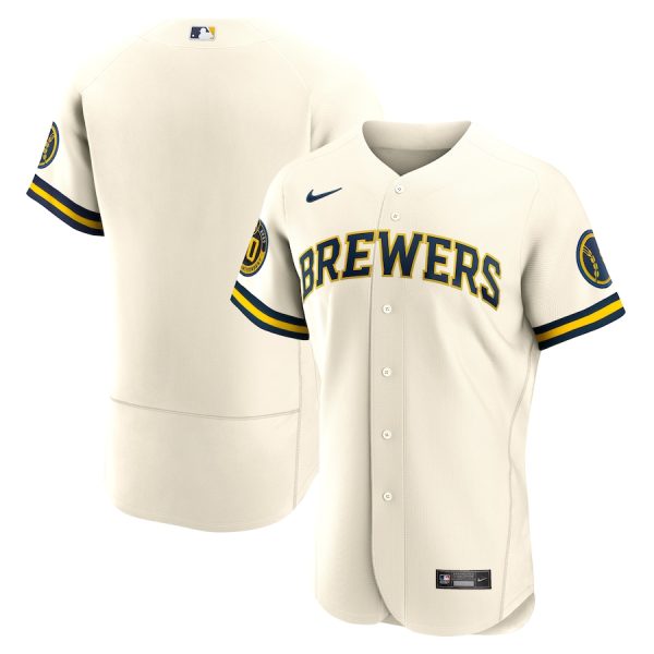 Milwaukee Brewers Nike Home Team Jersey – Cream –