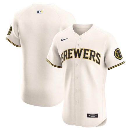 Milwaukee Brewers Nike Home Elite Jersey – Cream –