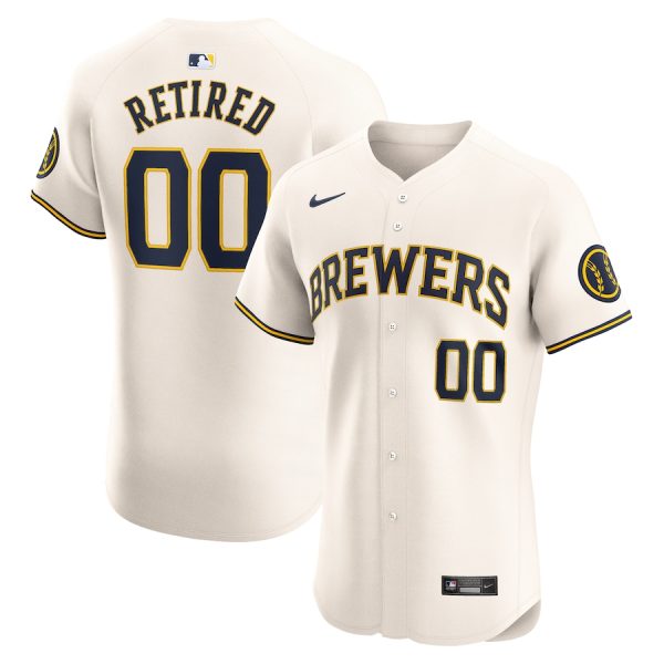 Milwaukee Brewers Nike Home Elite Pick-A-Player Retired Roster Jersey – Cream –