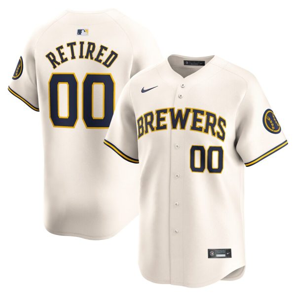 Milwaukee Brewers Nike Home Limited Pick-A-Player Retired Roster Jersey – Cream –